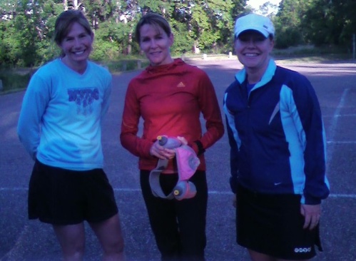 Kim, Sonya, and Sarah post run!
